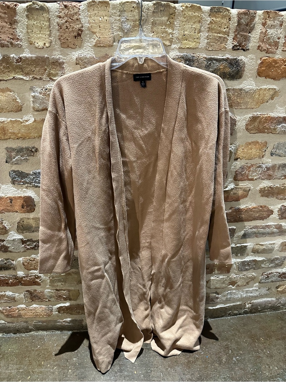 The Limited Camel Open-Front Cardigan